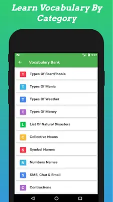 English Vocabulary Advanced android App screenshot 14