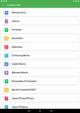 English Vocabulary Advanced android App screenshot 7